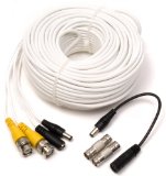 Q-See QS100B Video and Power 100-Foot BNC Male Cable with 2 Female Connectors