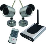 Q-See QSWOC2R 2-Pack Outdoor Wireless Night Vision Camera Kit with Receiver and Remote