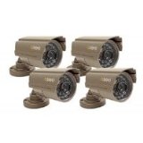 Q-See QSDS14273X4  4 Pack of Premium CCD Color Surveillance  Camera with  420 TV Lines of Resolution