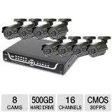 Q-See 16 Channel, 8 Camera, 500GB System