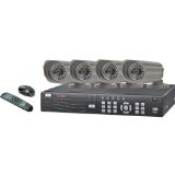 8-Channel H.264 Network DVR with Mobile Phone Surveillance, 500GB HD and 4 Color CCD Cameras - New