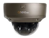 Q-See QTN8044D 4MP HD Varifocal Weatherproof IP Dome Camera with 100′ Night Vision (Grey)