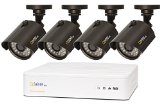 Q-See QTH98-4AG-1 8 Channel 720p Analog HD System with 4 High-Definition 720p Cameras and 1TB Hard Drive (Grey)