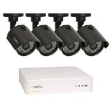 Q-See QTH94-4AG-1 4 CH 720p Analog HD System with 4 720p Cameras and 1 TB HDD (Black)