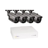 Q-See QT5682-4E3-1 8 Channel Full 960H System with 4 High-Resolution 960H/700TVL Cameras and 1TB Hard Drive (Gray)