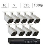 Q-See 16 Channel HD NVR Security System with 3TB HDD and 9 HD Weatherproof IP Cameras