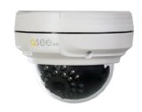 Q-See QTN8042D 1080p HD Fixed Weatherproof IP Dome Camera with 80′ Night Vision (White)