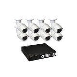 Q see 16 Channel HD Digital Security System with 8 3MP HD IP Bullet Cameras QT8516-8Z7-2
