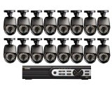 Q-See QT5716-16E3-1 16 Channel 960H DVR with 16 High-Resolution 700TVL/960H Cameras and Pre-Installed 1 TB Hard Drive (Black)