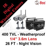 Q-SEE QSDT304C2 2 Pack Digital Wireless Camera and Receiver
