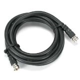 InstallerParts 75 ft F-Type Screw-on RG6 Cable Black